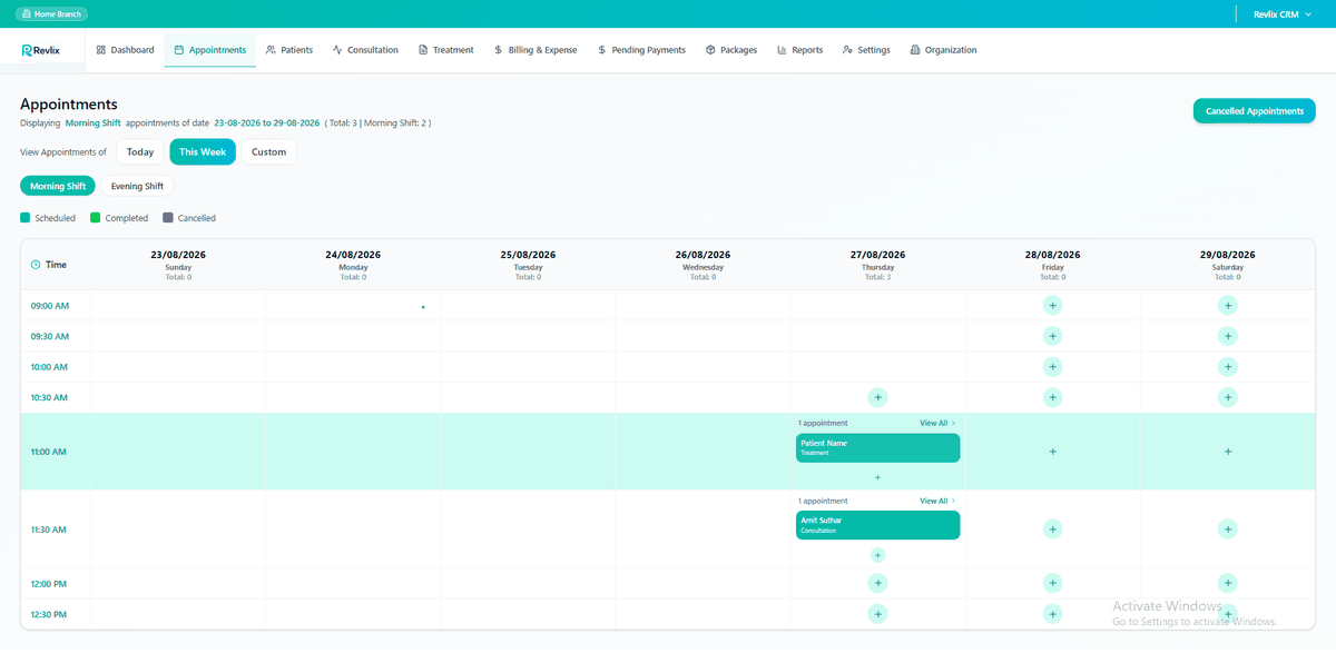 Revlix dashboard preview